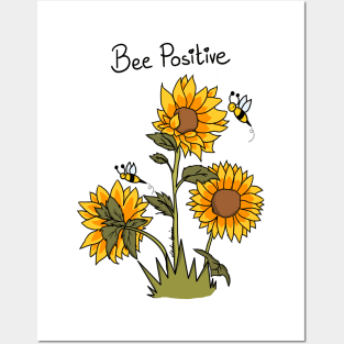 Bee Positive Posters and Art